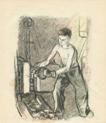 Пахомов Алексей Фёдорович. Шесть иллюстраций к книге Н.А. Островского «Как закалялась сталь» (Л.: Детгиз, 1948) 